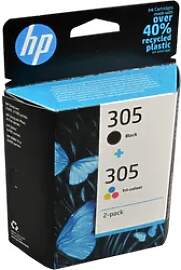 2 HP Tinten 6ZD17AE 305 Doppelpack KCMY