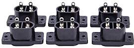 6 X AC 250V 2.5A IEC320 C7 Buchse LöTkelch Pins