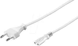 ADC 300 WS - Netzkabel, Eurostecker, 3 m, ws, C7