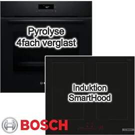 BOSCH Backofen-Set 60 cm Pyrolyse 3D-Heißluft