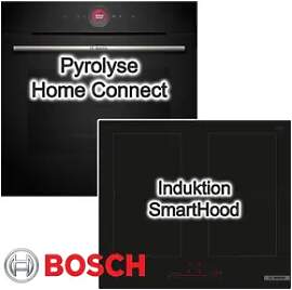 BOSCH Backofen-Set Pyrolyse TFT Induktionskochfeld 