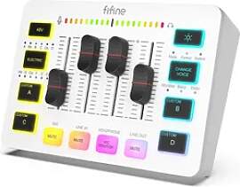 Fifine Gaming Audio Mixer SC3 (3.5mm Klinke),