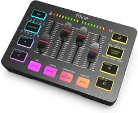FIFINE Mischpult Mischpult Gaming Audio Mixer,