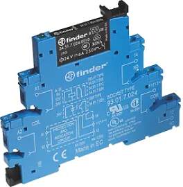 FIN 38.51.7 6V2 - Koppelrelais, schmal, 250 V, 6 V 