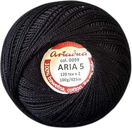 Häkelgarn Filethäkelgarn ARIA 5 / 100g / 100%