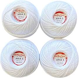 Häkelgarn Filethäkelgarn ARIA 5 / 100g / 100%