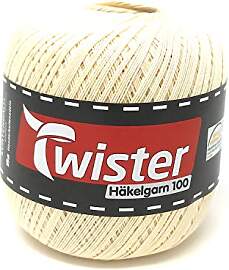 Häkelgarn TWISTER - natur - 100g