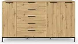 Highboard  Frome , holzfarben , Maße (cm): B: 199 