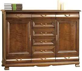 JVmoebel Kommode Brauner Holzschrank aus