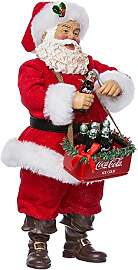 Kurt Adler Santa Opening Coke, 25,4 cm - Offiziell 