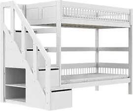 Lifetime Etagenbett mit Treppe  Breeze , weiß ,
