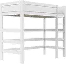 Lifetime Hochbett mit Leiter 120cm  Basis , weiß