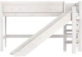 Lifetime Hochbett mit Rutsche  Basis , weiß ,