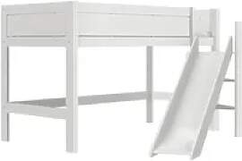 Lifetime Hochbett mit Rutsche  Basis , weiß ,