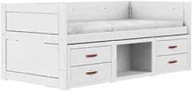 Lifetime Kojenbett mit Regalen  Basis , weiß ,