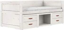Lifetime Kojenbett mit Regalen  Basis , weiß ,