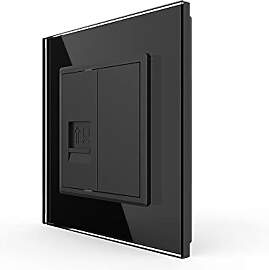 LIVOLO Netzwerkdose Computerdose mit Glasblende