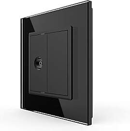 LIVOLO TV-Dose Antennendose mit Glasblende