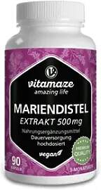 Mariendistel 500 mg Extrakt hochdosiert vegan