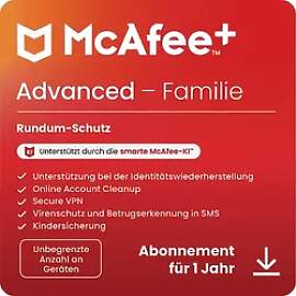 McAfee+ Advanced Familie, Antivirus und