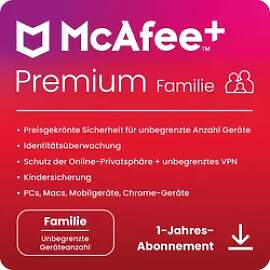 McAfee Plus Premium - Family Geräte unbegrenzt -
