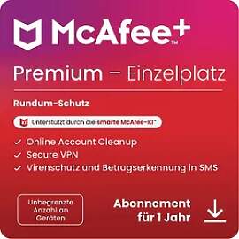 McAfee+ Premium Einzelperson, Antivirus und
