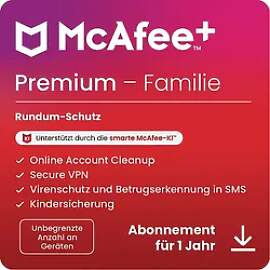 McAfee+ Premium Familie, Antivirus und