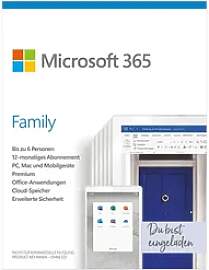 Microsoft 365 Family, Download, 6 Nutzer,