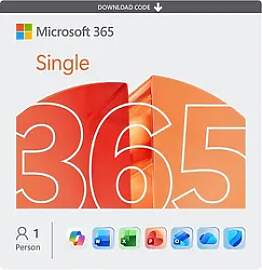 Microsoft 365 Single, 12 Monate für 1 Nutzer (5