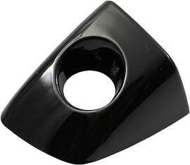 Schwarze Griffkappe mit Schlosslochabdeckung für