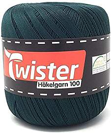 TWISTER Häkelgarn Dunkelgrün 100g