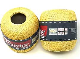 Twister Häkelgarn gelb Handstrickgarn
