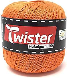 TWISTER Häkelgarn Orange 100g