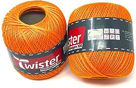 Twister Häkelgarn orange Handstrickgarn