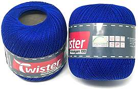 Twister Häkelgarn royalblau Handstrickgarn