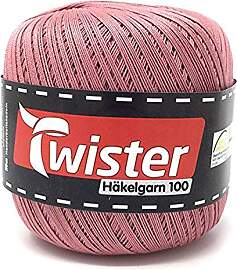 TWISTER Rosa Häkelgarn 100g 580m Baumwolle