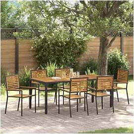 vidaXL Garten-Essgruppe, Garten Essgruppe 7 pcs