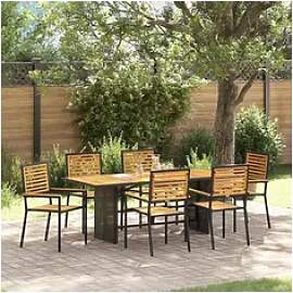 vidaXL Garten-Essgruppe, Garten Essgruppe 7 pcs