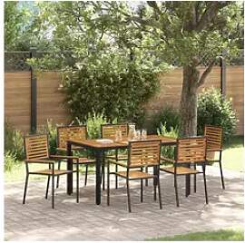 vidaXL Garten-Essgruppe, Garten Essgruppe 7 pcs