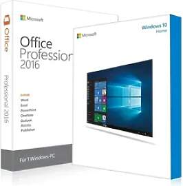 Windows 10 Home + Office 2016 Professional 32/64