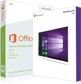 Windows 10 Pro + Office 2013 Home & Student +