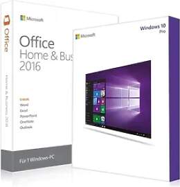 Windows 10 Pro + Office 2016 Home & Business