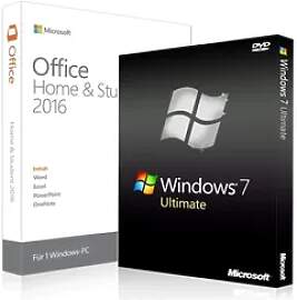 Windows 7 Ultimate + Office 2016 Home & Student