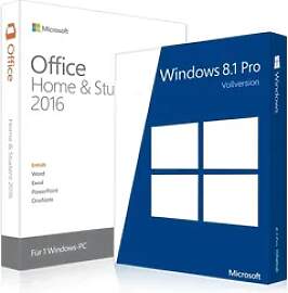 Windows 8.1 Pro + Office 2016 Home & Student